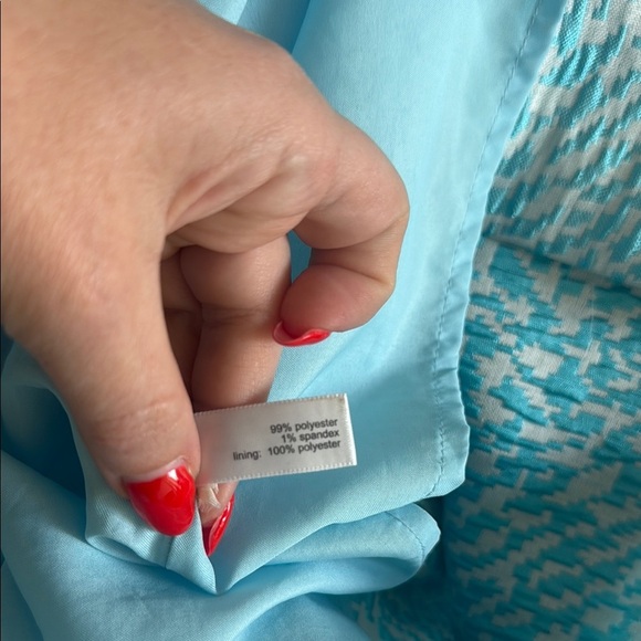 The Limited 8 Blue Patterned Sleeveless Dress - Picture 7 of 7